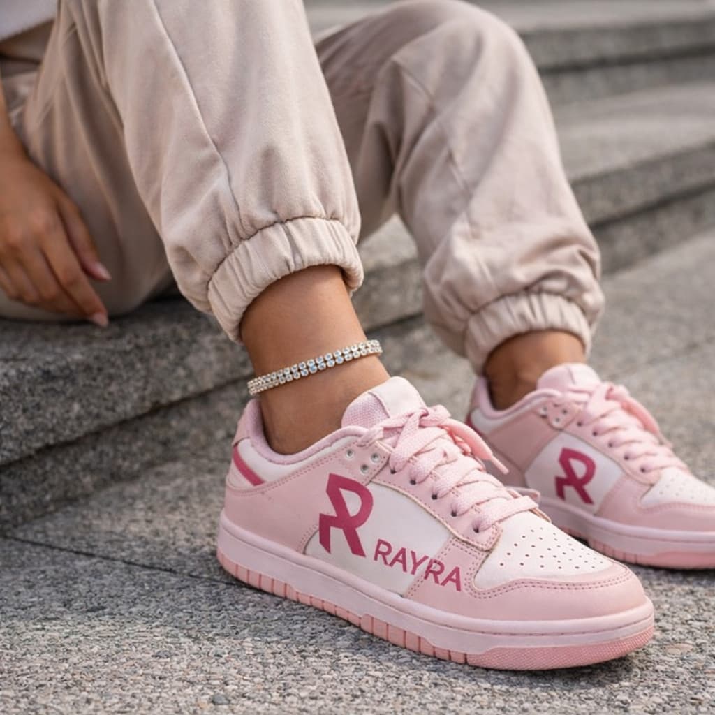 Tênis Feminino Rayra Rosa Estilo Donk Casual Promoção 2.2 Envio Full