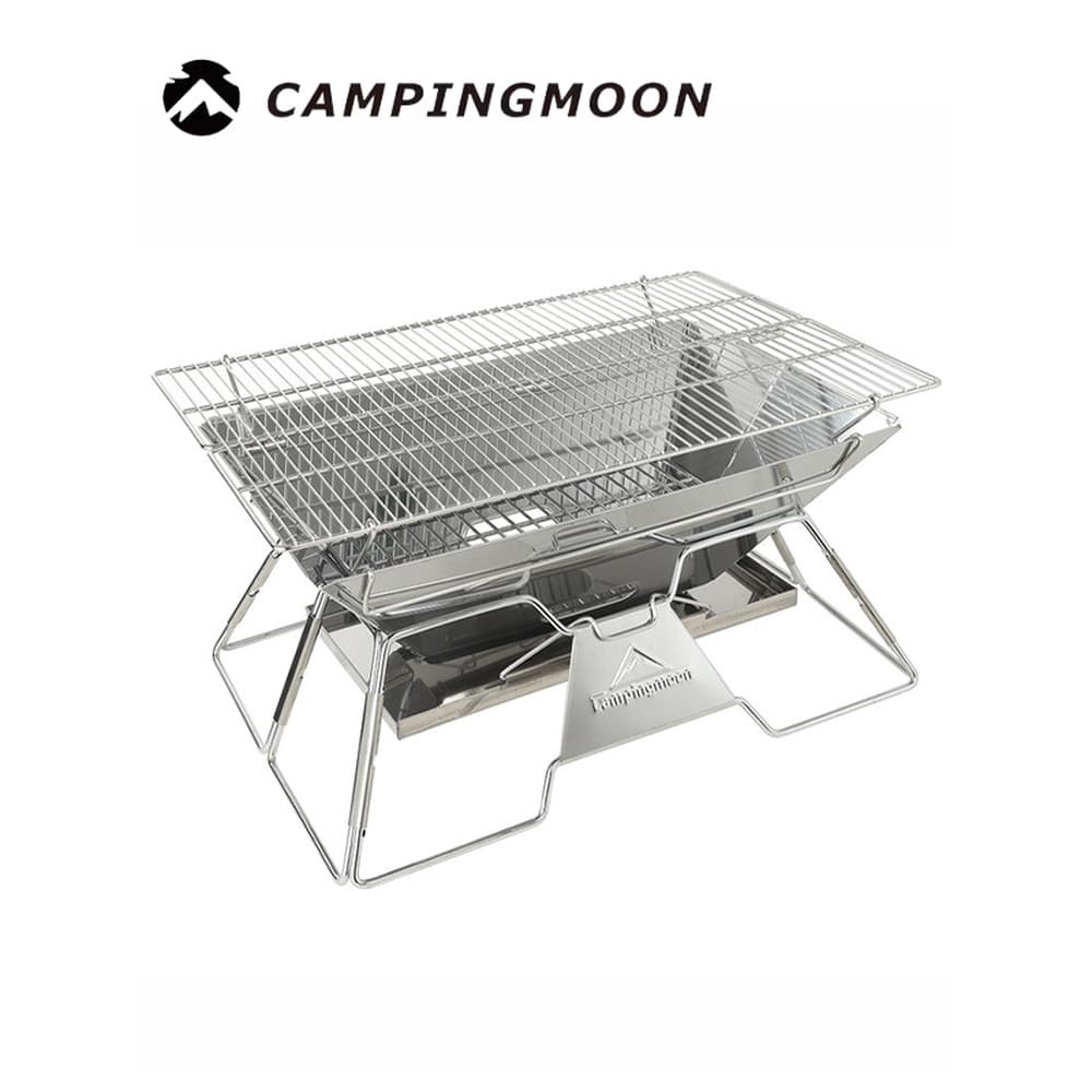 Koman churrasqueira leve ao ar livre MT-2-3 aço inoxidável dobrável grill fogueira Rack incinerador fogão a lenha a carv