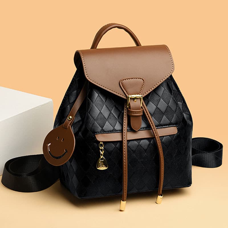 Mochila 2025 novo estilo moda na moda temperamento All-Match mochila Casual versão coreana textura saco de escola portát