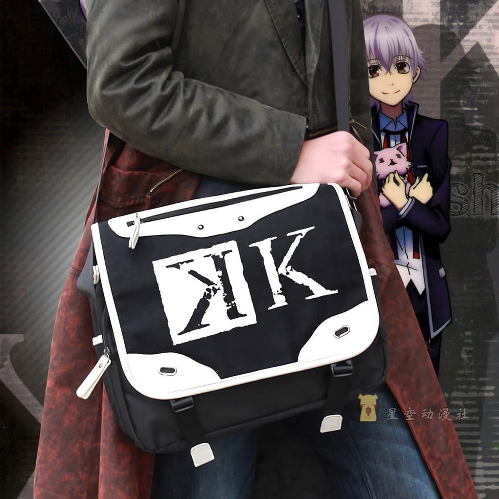 Anime k mochila estudante Izona clube Zhou Zun mercadoria ombro saco do mensageiro das mulheres dos homens cos mochila s