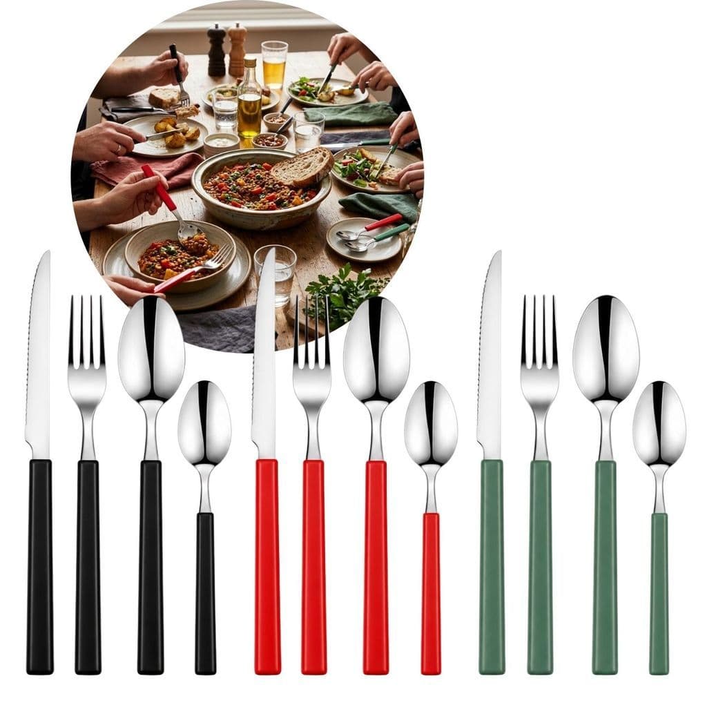 Faqueiro 32 Peças Aço Inox Jogo de Talheres 8 Pessoas
