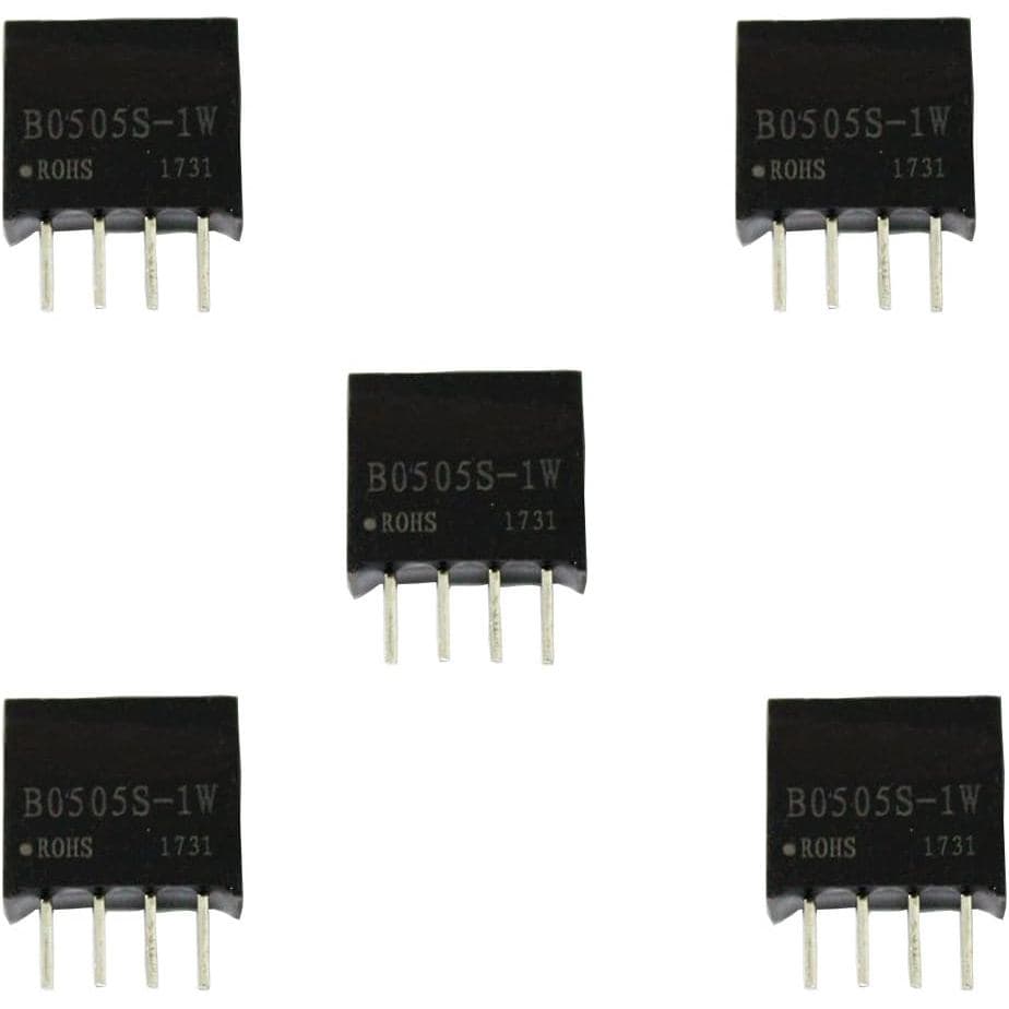 5PCS B0505S-1W Módulo de Fonte de Alimentação DC-DC 5V Conversor Isolado de 4 Pinos