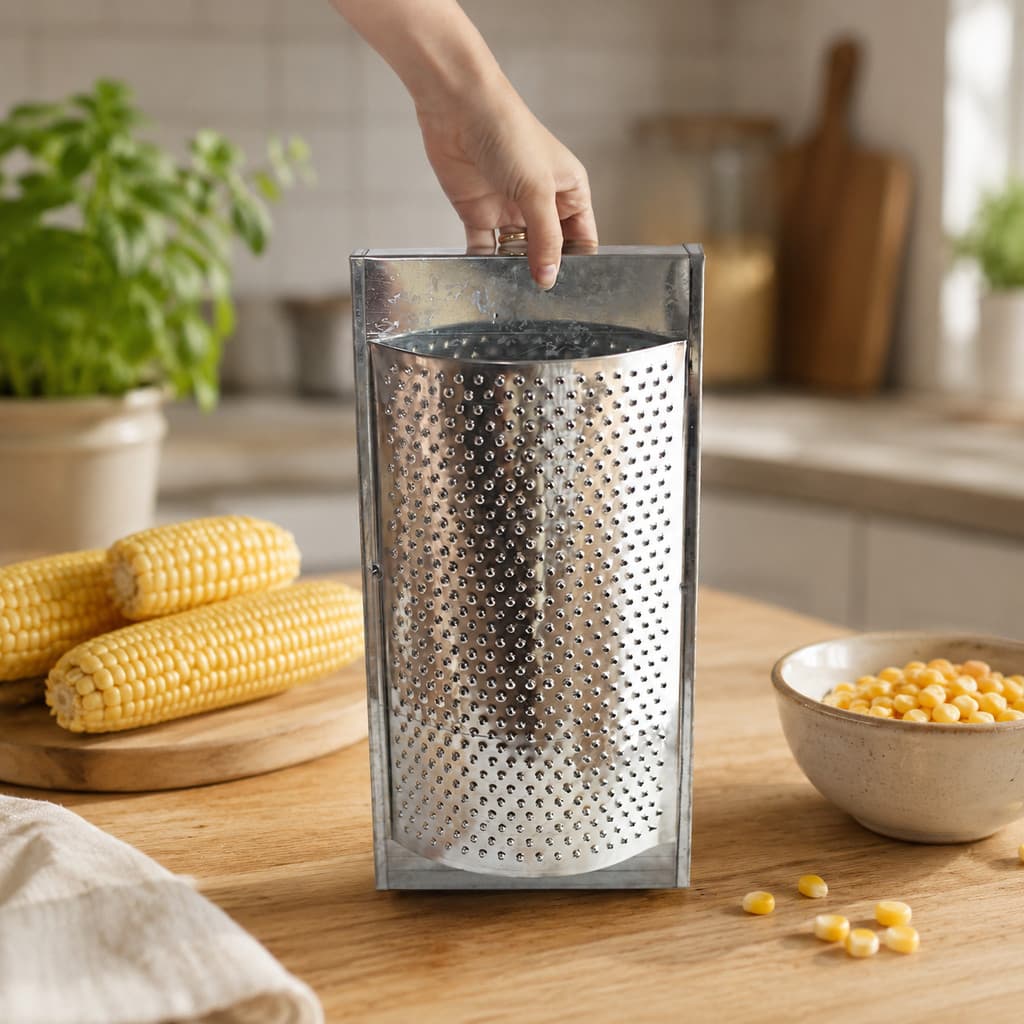 Ralo de aço inox grande ralador milho