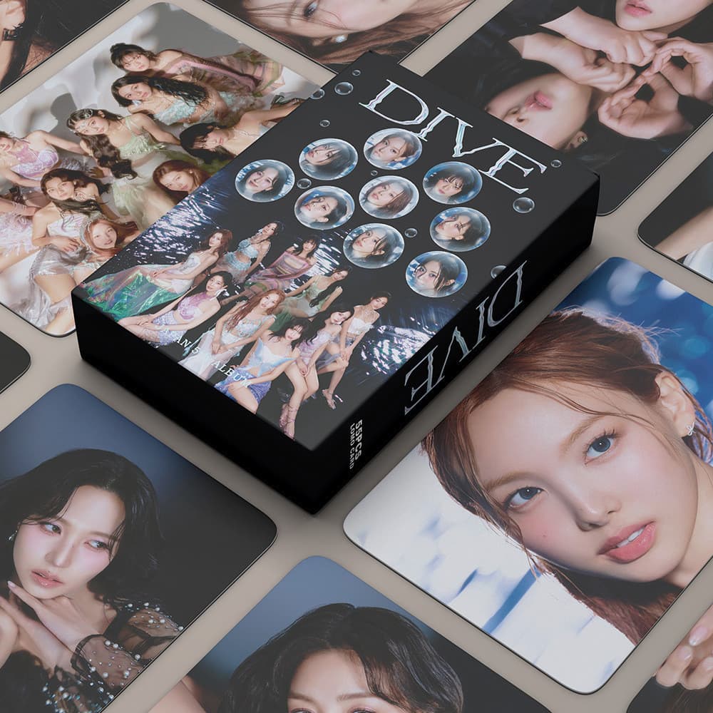 55pcs TWICE DIVE Lomo cards NAYEON NA the 2nd mini album With Youth Photocards MISAMO Jeongyeon Momo Sana Jihyo Mina Dah