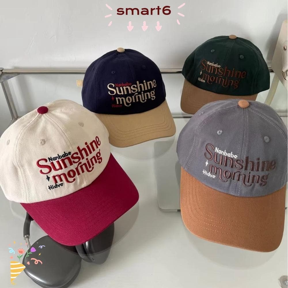 Boné De Beisebol SMART , Chapéu De Sol De Algodão Com Letras Bordadas , Patchwork Esportivo Da Moda Para Mulheres E Home
