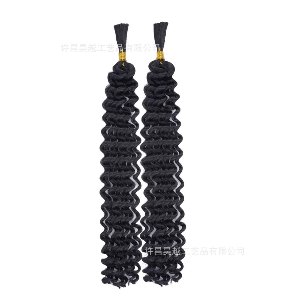 Cabelo sujo crochê tranças estilo europeu americano cabelo onda profunda estilo europeu americano peruca de cabelo fibra
