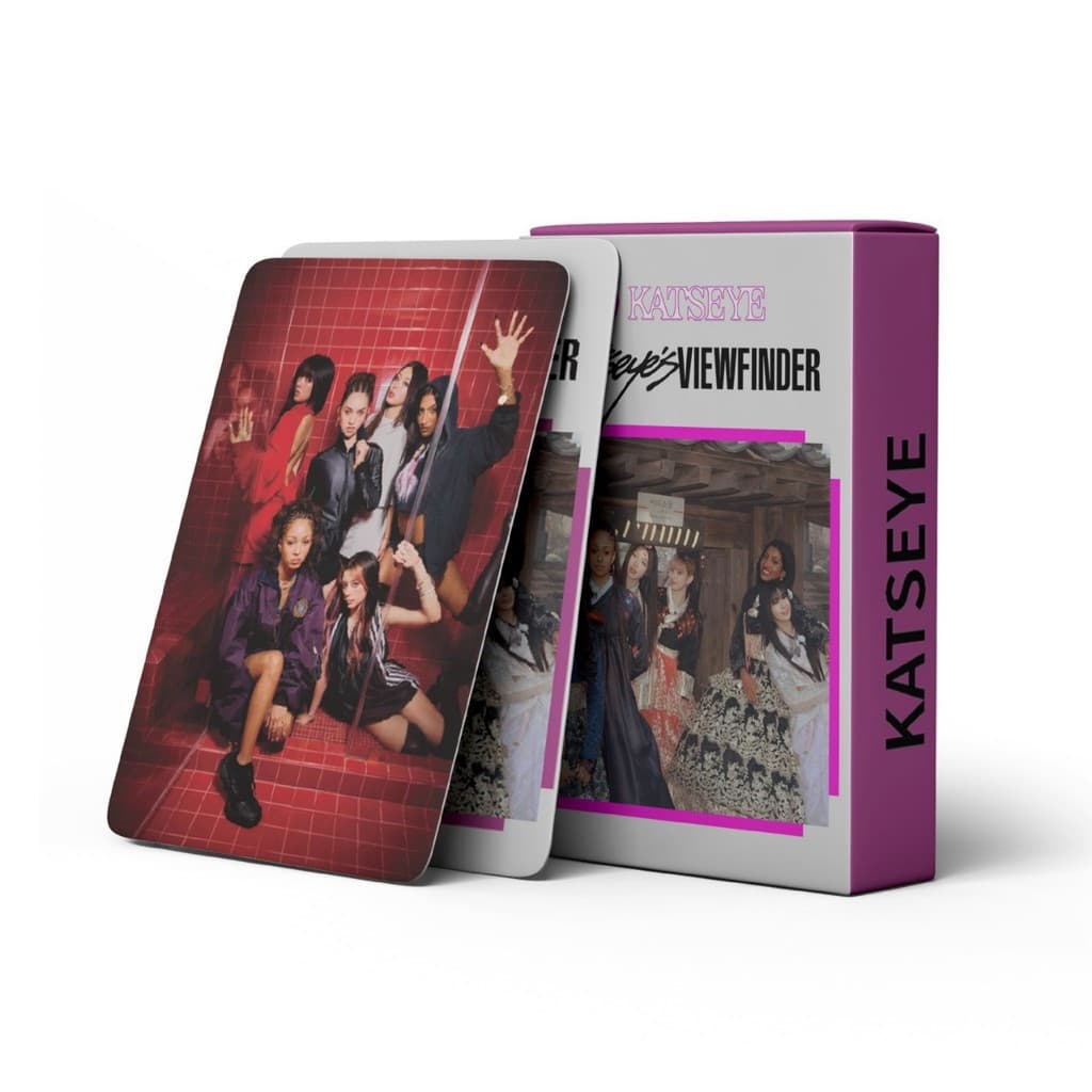 55 peças/conjunto de cartões fotográficos Kpop idol KATSEYE, postais LOMO de SOPHIA, MEGAN, DANI para coleção de fãs PPE