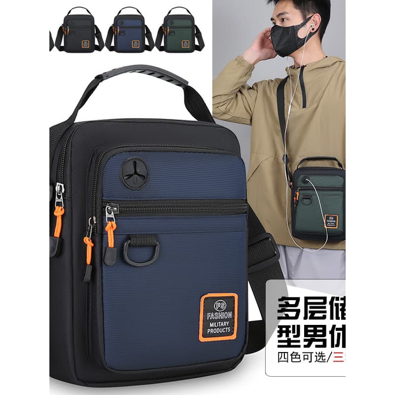 Novo ao ar livre Casual bolsa masculina à prova dwaterproof água Oxford pano ombro mensageiro saco leve moda Multi-camad