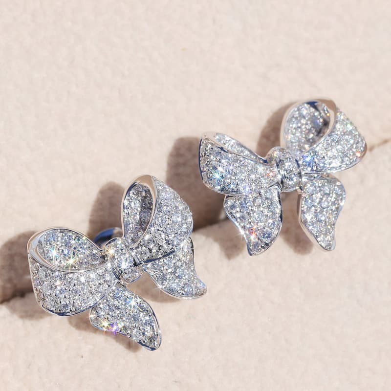 S925 arco de prata esterlina, brincos de prata de zircão, jóias elegantes e simples, presentes de casamento das mulheres
