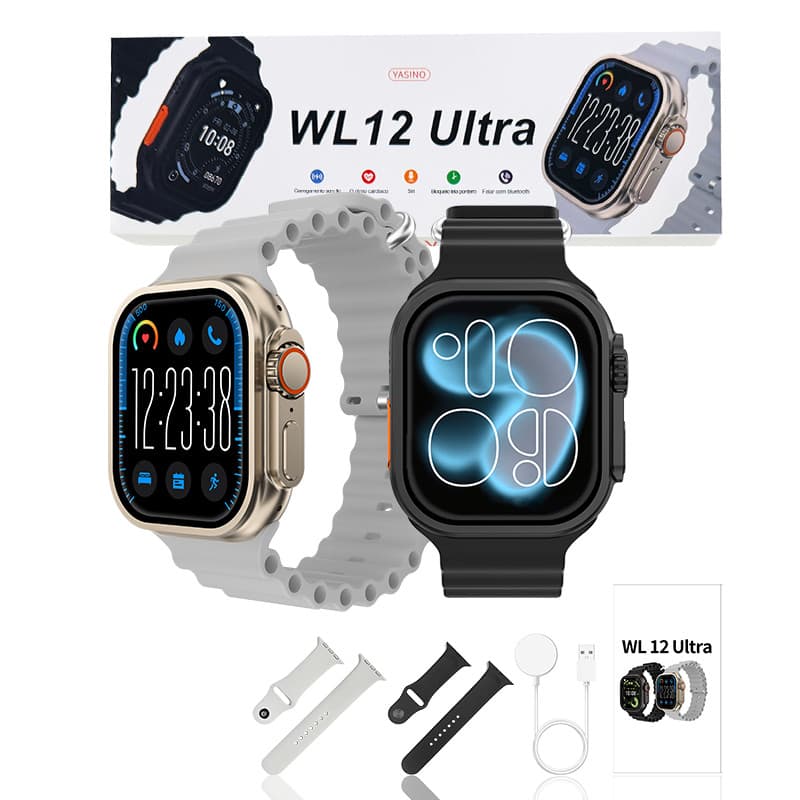 Smart Watch WL12 ULTRA(49MM) Seires11 2026 2 Pulseira Gps  Esportes ChatGPT Faz Recebe Chamada