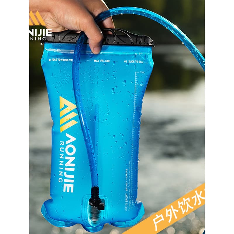 Onijie bolsa de água macia para esportes ao ar livre, portátil, dobrável, grande capacidade, bolsa de água, montanhismo,