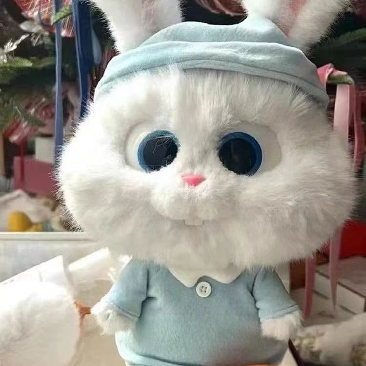 < Pet Story > Pijama médio de 35 cm, bola de neve, coelho, brinquedo de pelúcia