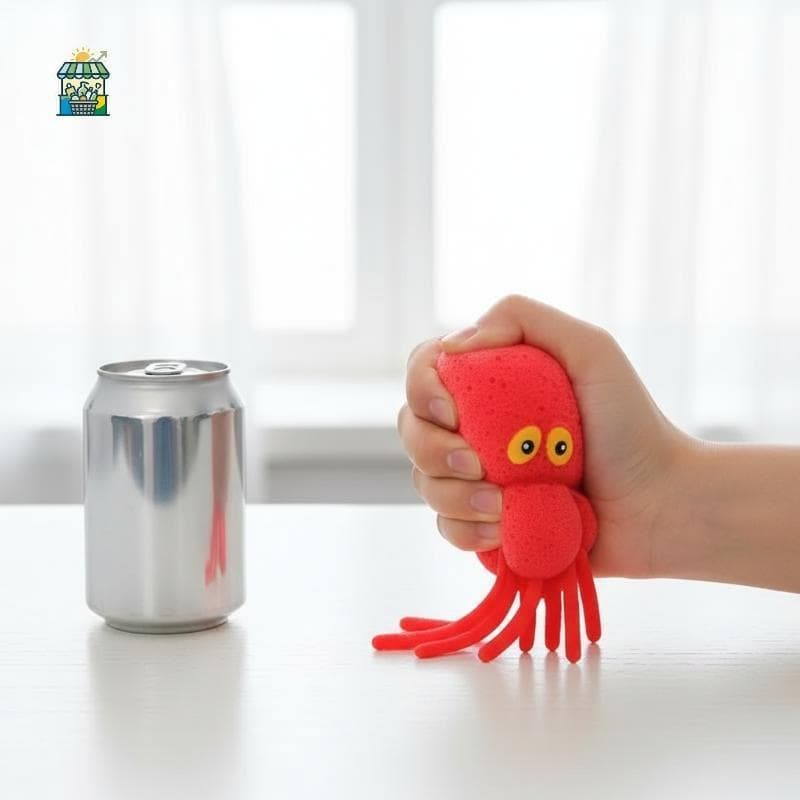Espremer Água Polvo Alívio Do Estresse Brinquedo Crianças Banho Jogando Com Chuveiro De Decoração Verão Natação Presente
