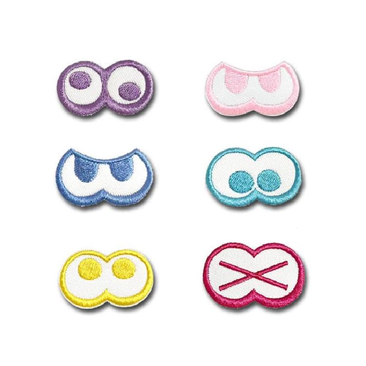 Splatoon Eye diy bordado adesivo emblema geladeira adesivo