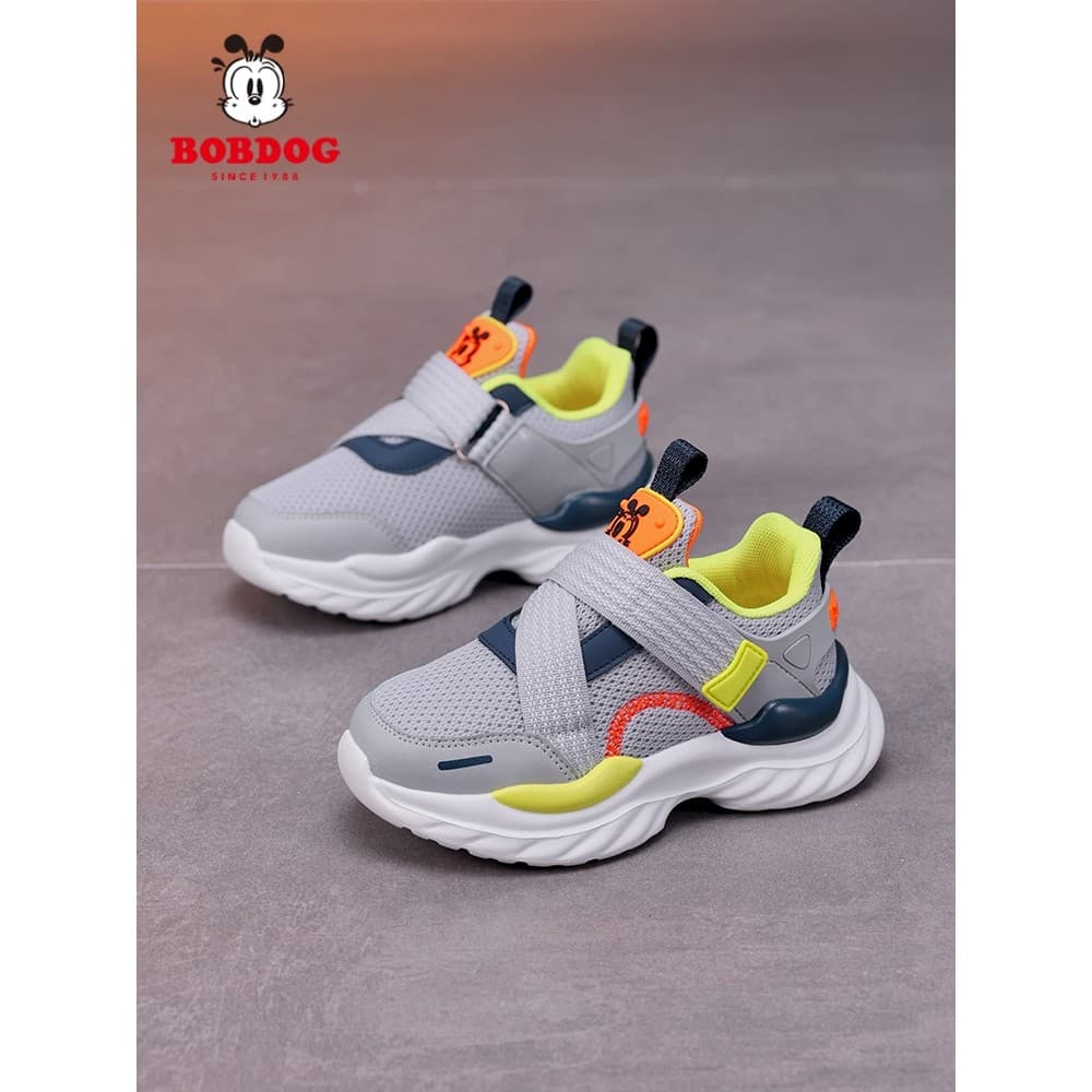 Bobo sapatos infantis para meninas sapatos esportivos 2026 primavera outono novo estilo malha infantil respirável menino