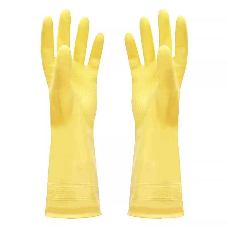 2 pares de luvas luvas luvas impermeáveis espessadas proteção para lavar louça luvas de proteção do trabalho plástico re