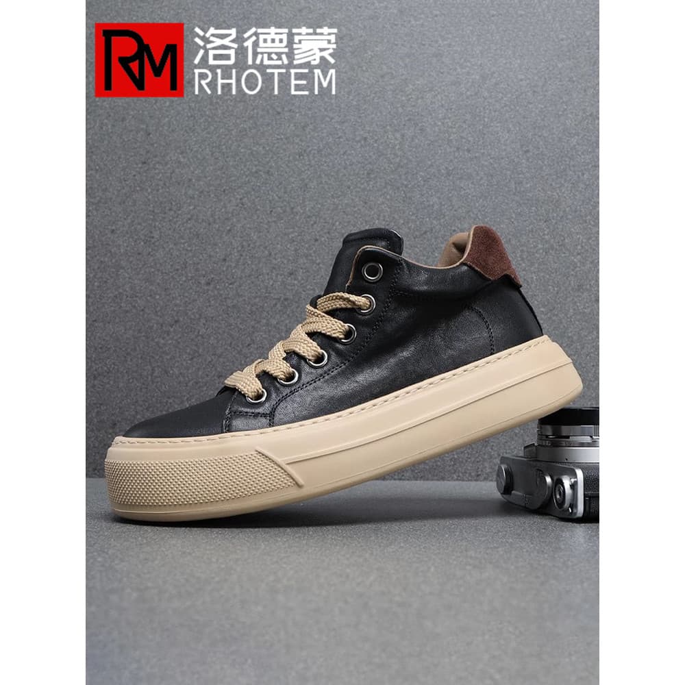 Marca de alta qualidade aumentando sapatos de alta qualidade tênis masculinos outono inverno 2024 masculino europeu amer