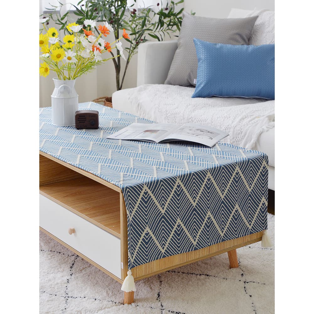 Toalha de mesa de centro nórdica estilo ins sala de estar capa de armário de TV doméstica pano retangular Anti-poeira pa