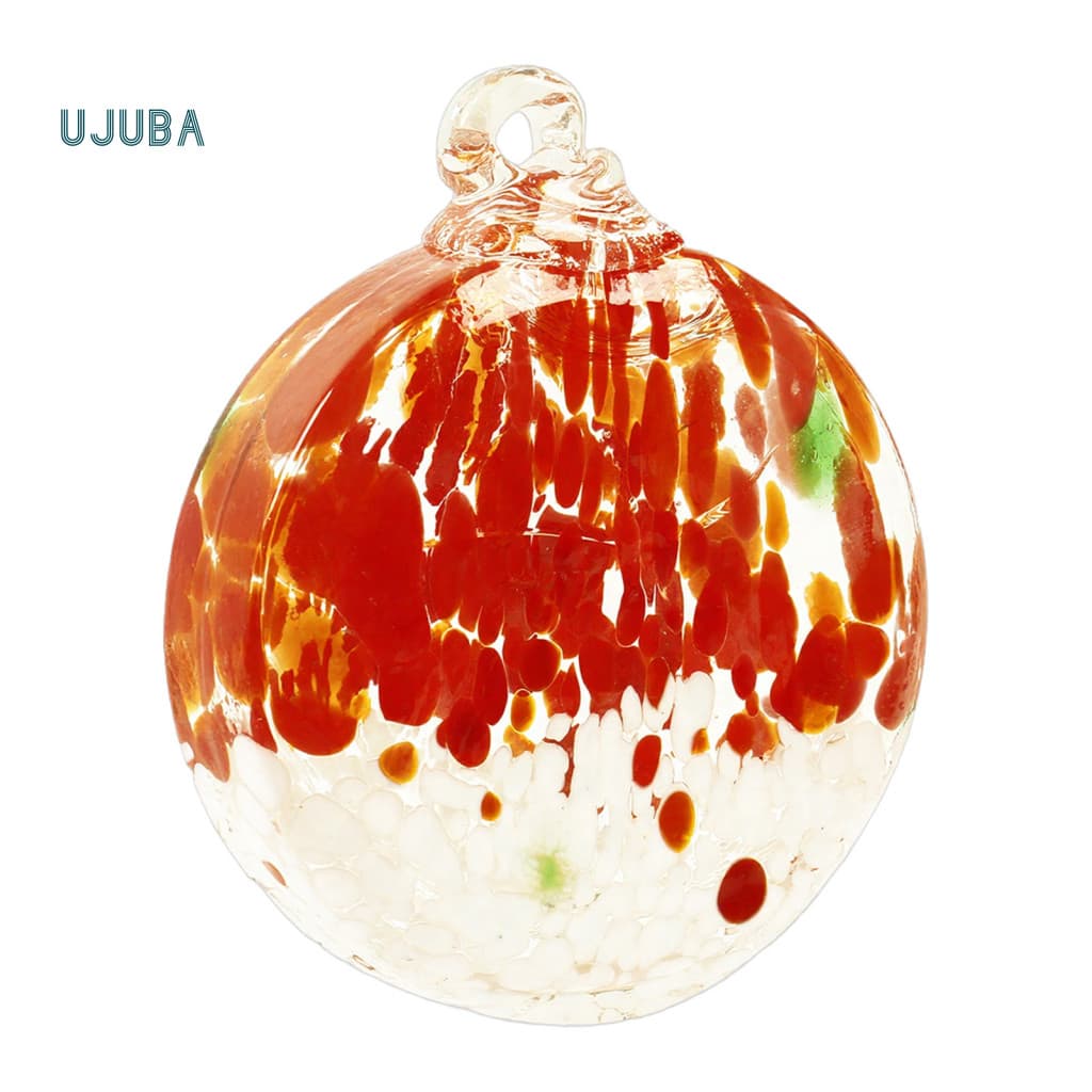 Decoração Suspensa De Vidro Atmosférico Ujb Para Pátio , Resistente A Estilhaços O Natal , Bugiganga Artística Elegante