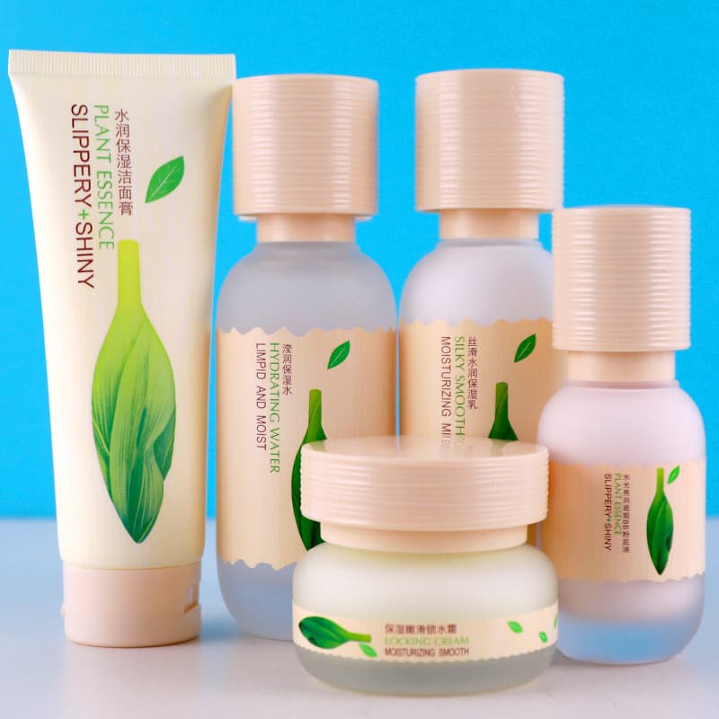 Telu branco cosméticos extrato de planta suave hidratante conjunto hidratante poros finos Anti-rugas iluminar o tom da p