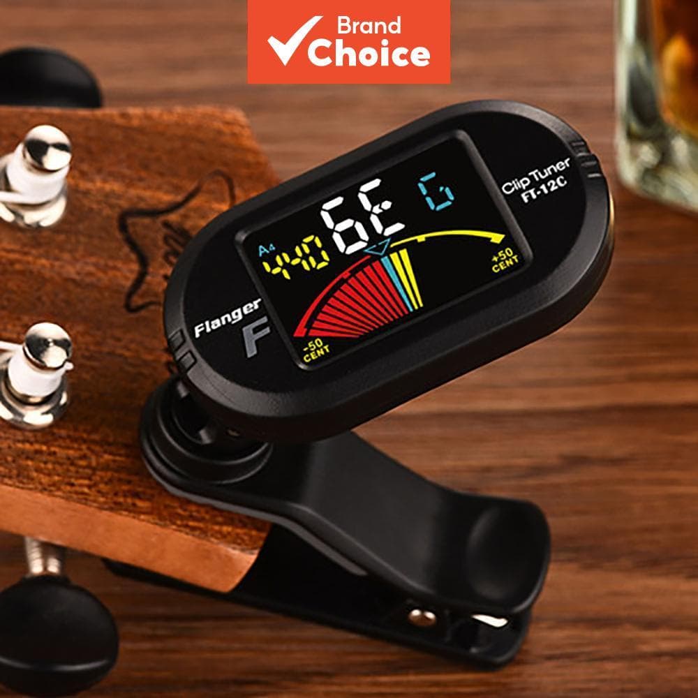 Flanger FT-12C Afinador De Guitarra Clip-on , Violino Portátil Para/Baixo/Ukulele/, Acessório De Instrumento Musical