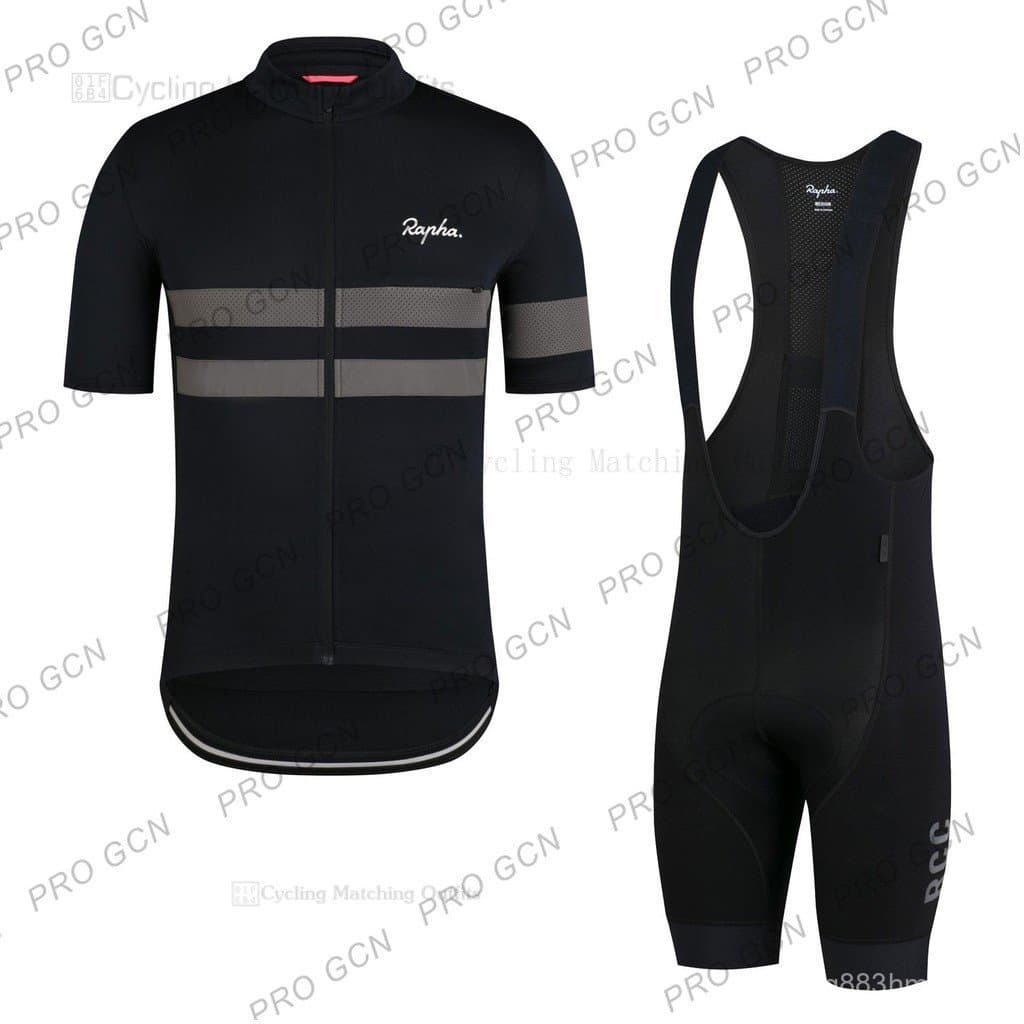 [COD] Rapha Novo Estilo de Camisa de Ciclismo de Verão de Manga Curta, Conjunto de Roupas de Ciclismo de Secagem Rápida