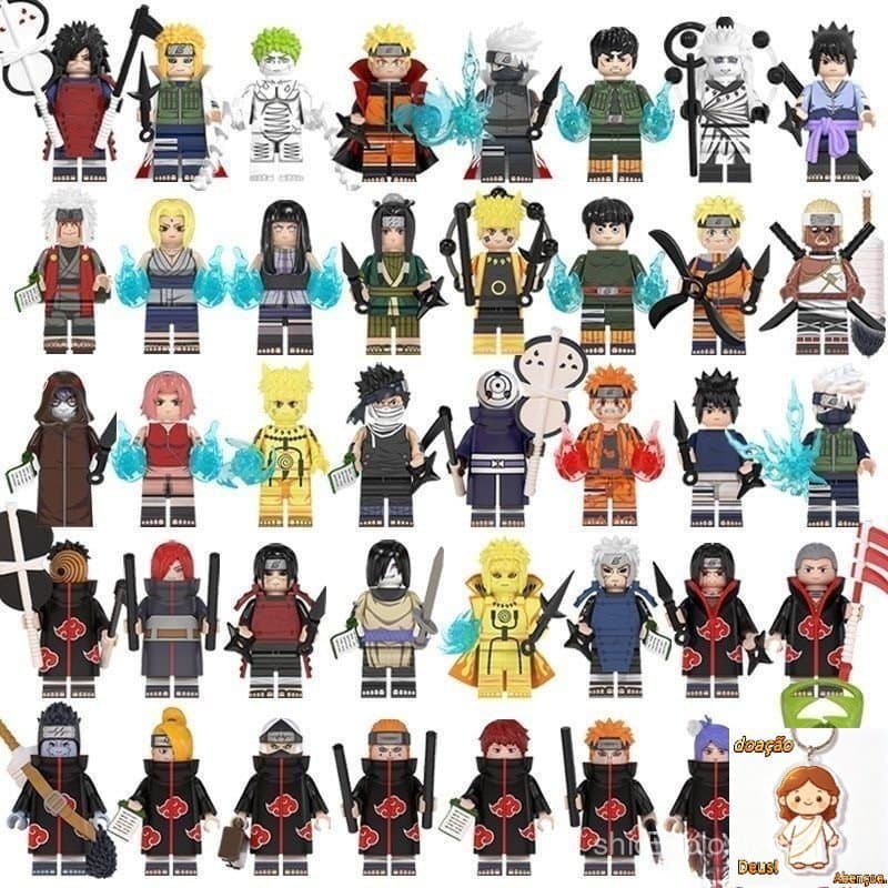 Compatível com Blocos de Construção LEGO Brinquedo de Osso Naruto Uchiha Itachi