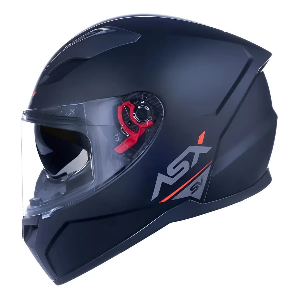 Capacete Moto Asx City Solid Sv Com Oculos Preto Fosco
