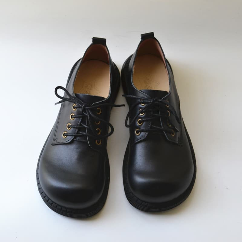 Mulheres casuais sapatos de couro genuíno Derby alta testa elevador cabeça solta feio bonito sapatos de dedo grande brit