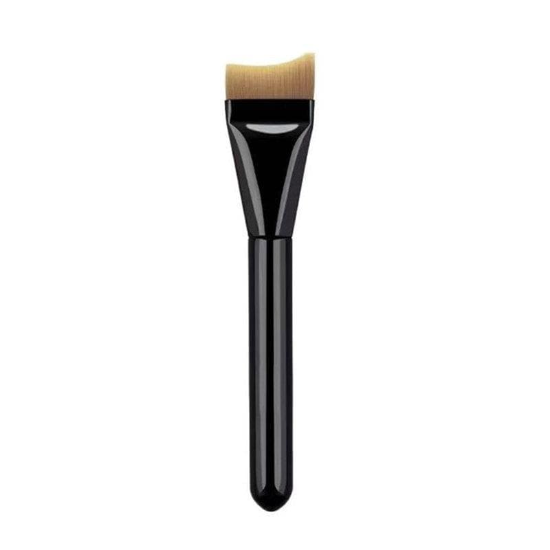 Crescent fundação escova curvada cabeça plana Ultra-fino pincel de maquiagem sem pó Traceless líquido fundação escova Fi