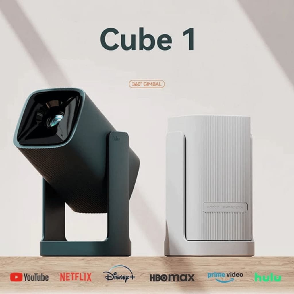 Projetor Wanbo Cube 1 WPF14 – 350 ANSI Lúmens – Wi-Fi – Bivolt