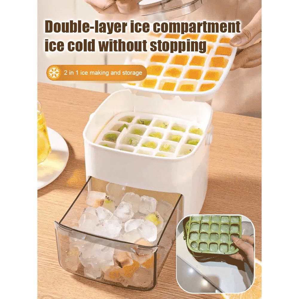 【Design Inteligente】[Prático Para Cozinha] Molde De Gelo/Rápido e Prático/Para Bebidas e Coquetéis