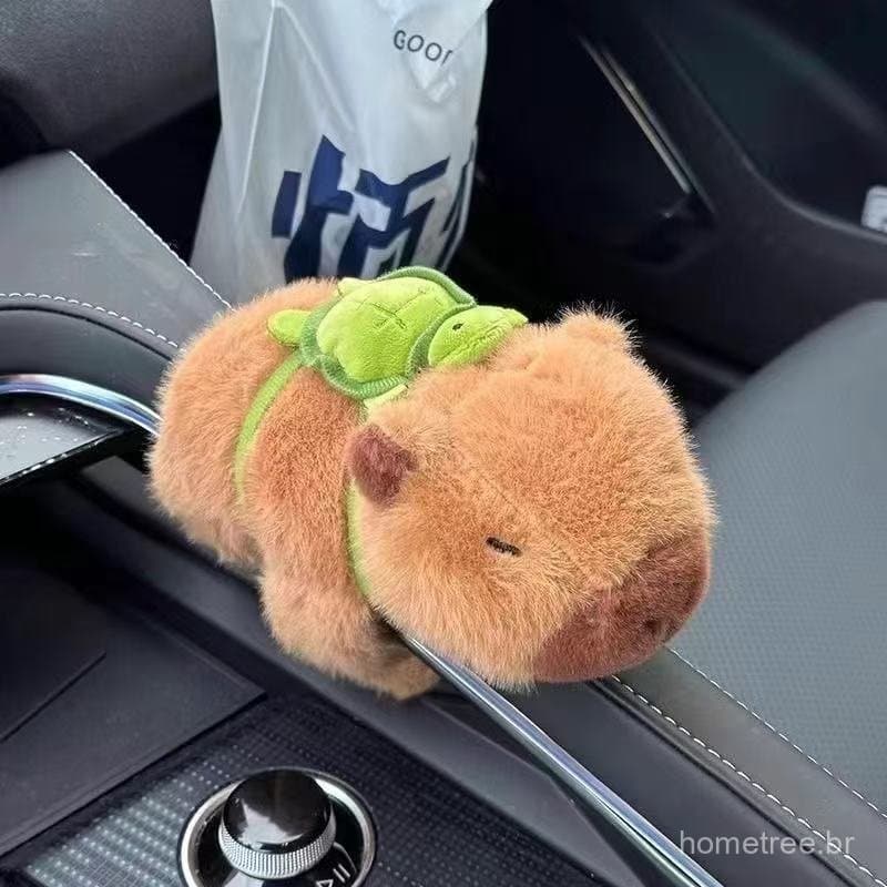Pulseira Pelúcia Capivara - Bracelete Fofinho 16cm