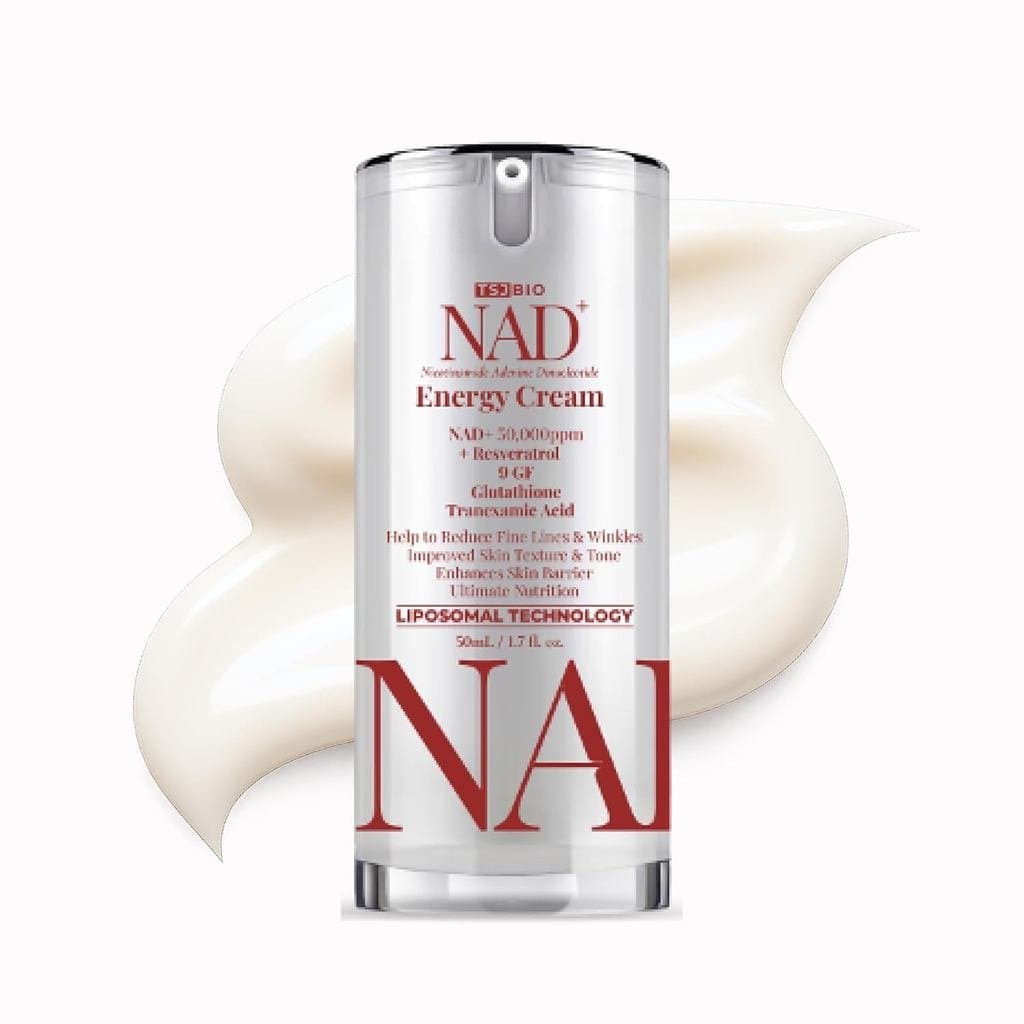 Creme Revitalizante de Energia NAD+ - Hidratante Diário Premium com NAD+ 50.000PPM, Resveratrol e Complexo de 9 Fatores