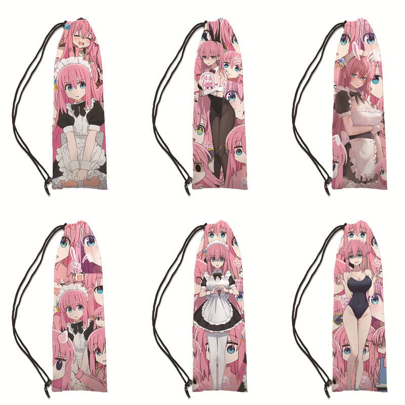 Pochi molho Graffiti impressão Anime moda esportes raquete de badminton saco de armazenamento saco de cordão saco de raq