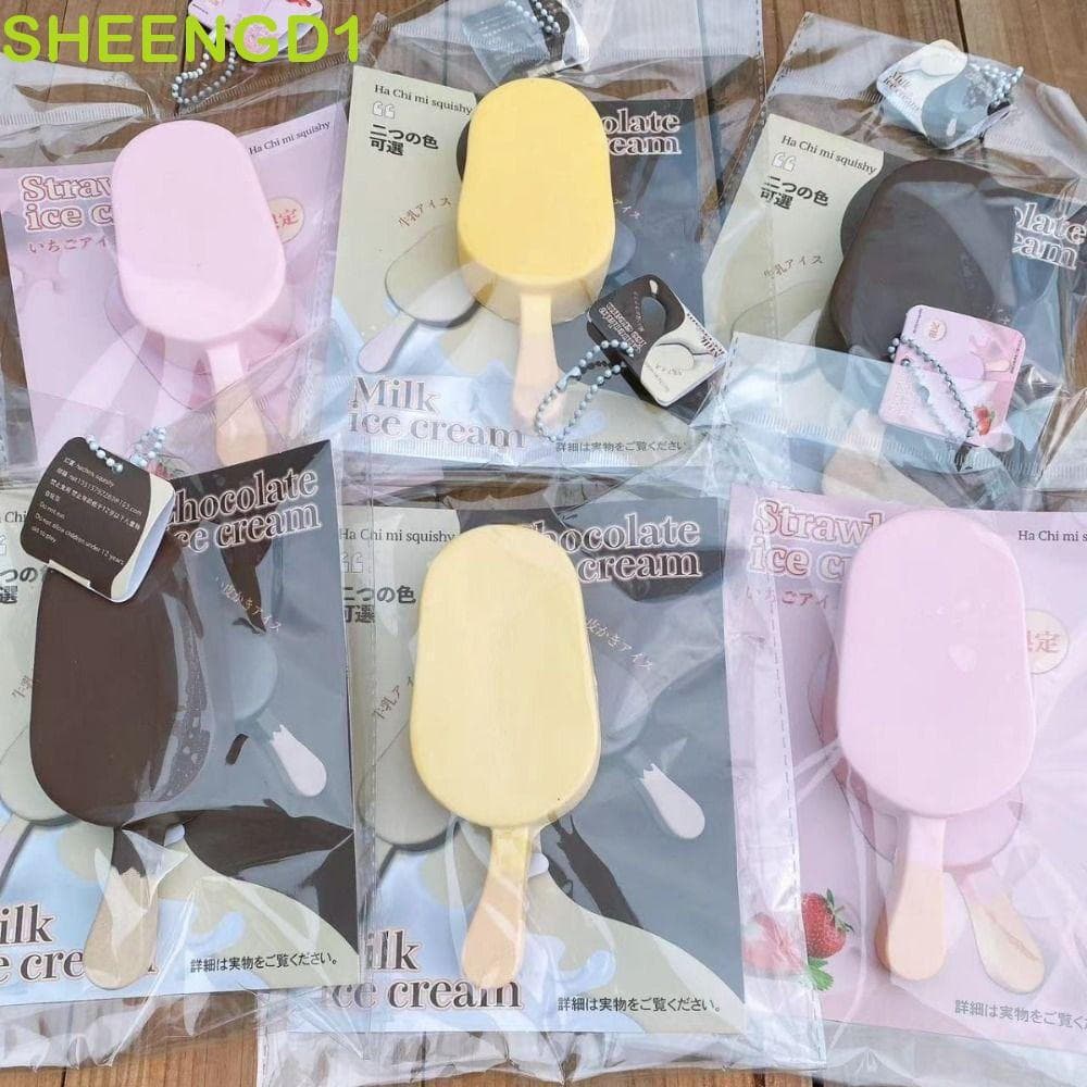 SHEENGD1 Brinquedo De Pitada De Picolé De Leite , Brinquedos Super Macios Para Espremer Ventilação Interessantes