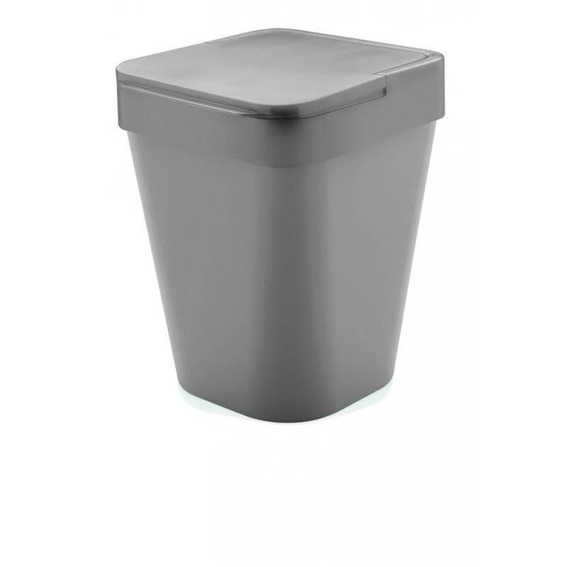 Lixeira Izzy 10lts Fechado Martiplast Ou-Chumbo
