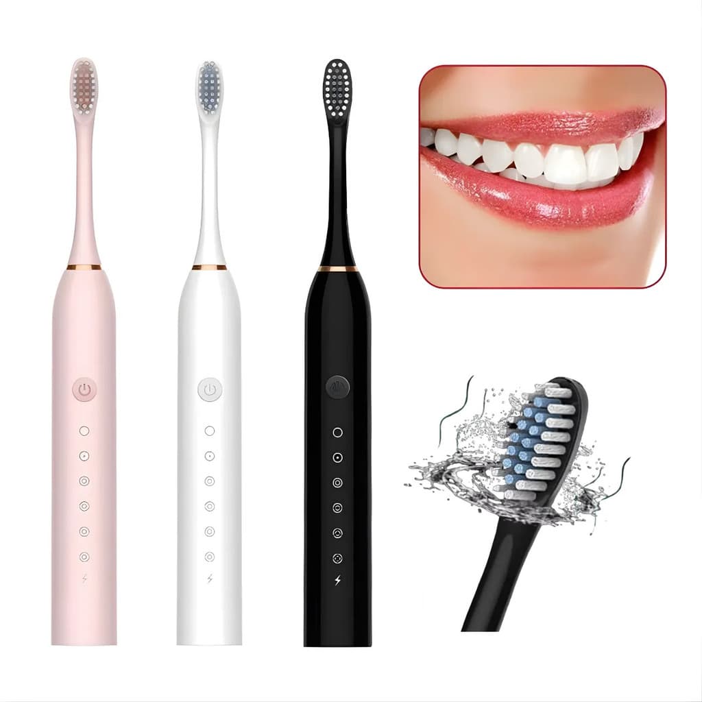 Escova de Dentes Elétrica Dental Recarregável Usb Ultra Sônica Inteligente Automática