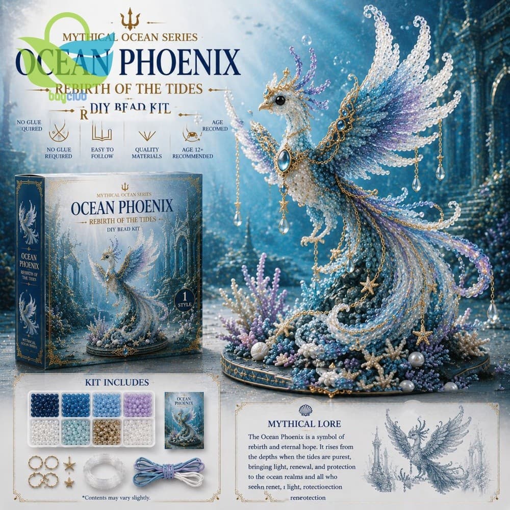 Kit De Artesanato Com Contas DIY Mítico Ocean 3D Materiais Completos E Instruções Para Fazer Animais [Bagclub.br]
