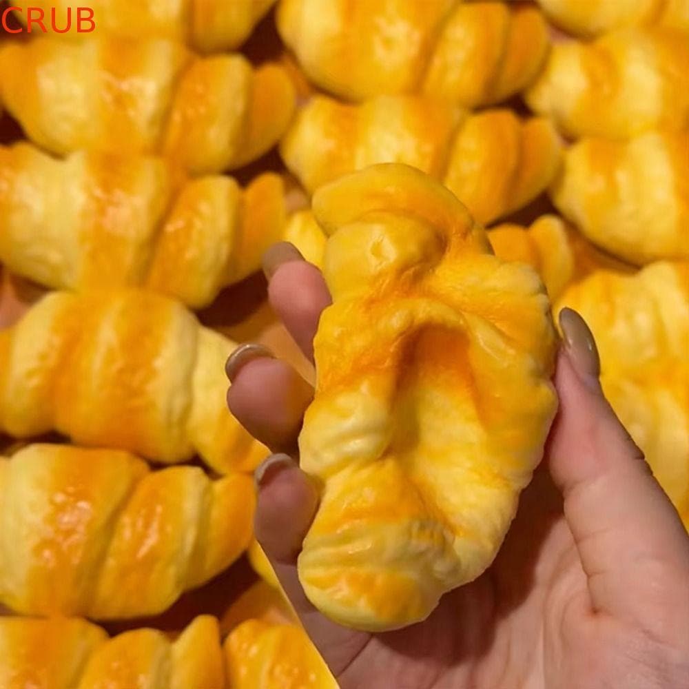 Brinquedo Mole De Croissant Cub , Bola De Inquietação Sensorial De Ascensão Lenta De Pitada , De Recuperação Pegajosa Gr