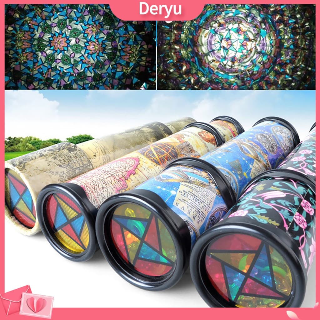 [deryu] Caleidoscópio De Cognição De Cores Confortável Para Crianças Rotativo Multicolor Clássico De Design