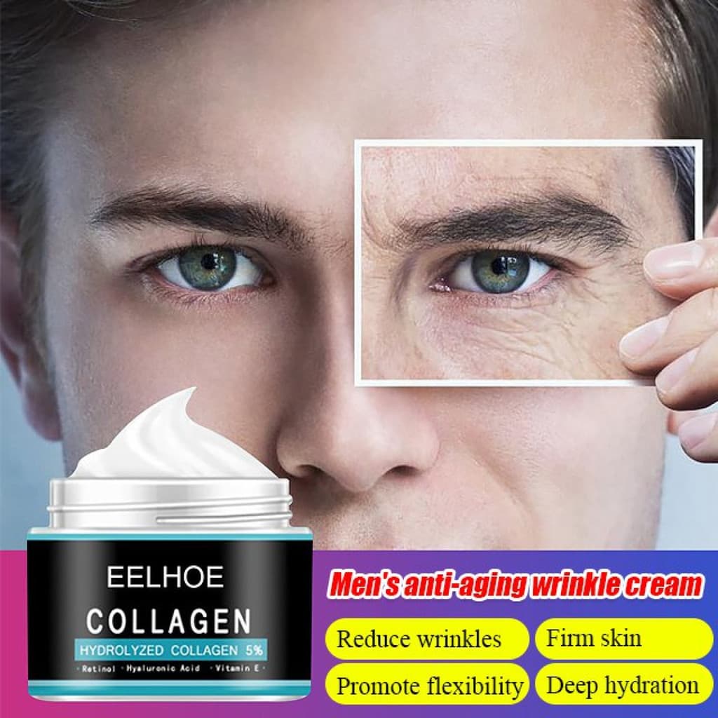 Creme facial masculino com efeitos hidratantes, firmadores, iluminadores e antienvelhecimento. Creme hidratante antienve