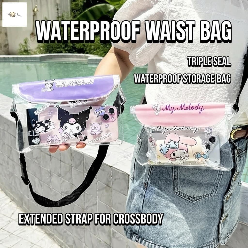 Bolsa De Cintura Impermeável Para Praia-Festival De Respingos Ao Ar Livre Parque Aquático À Deriva Telefone Mergulho