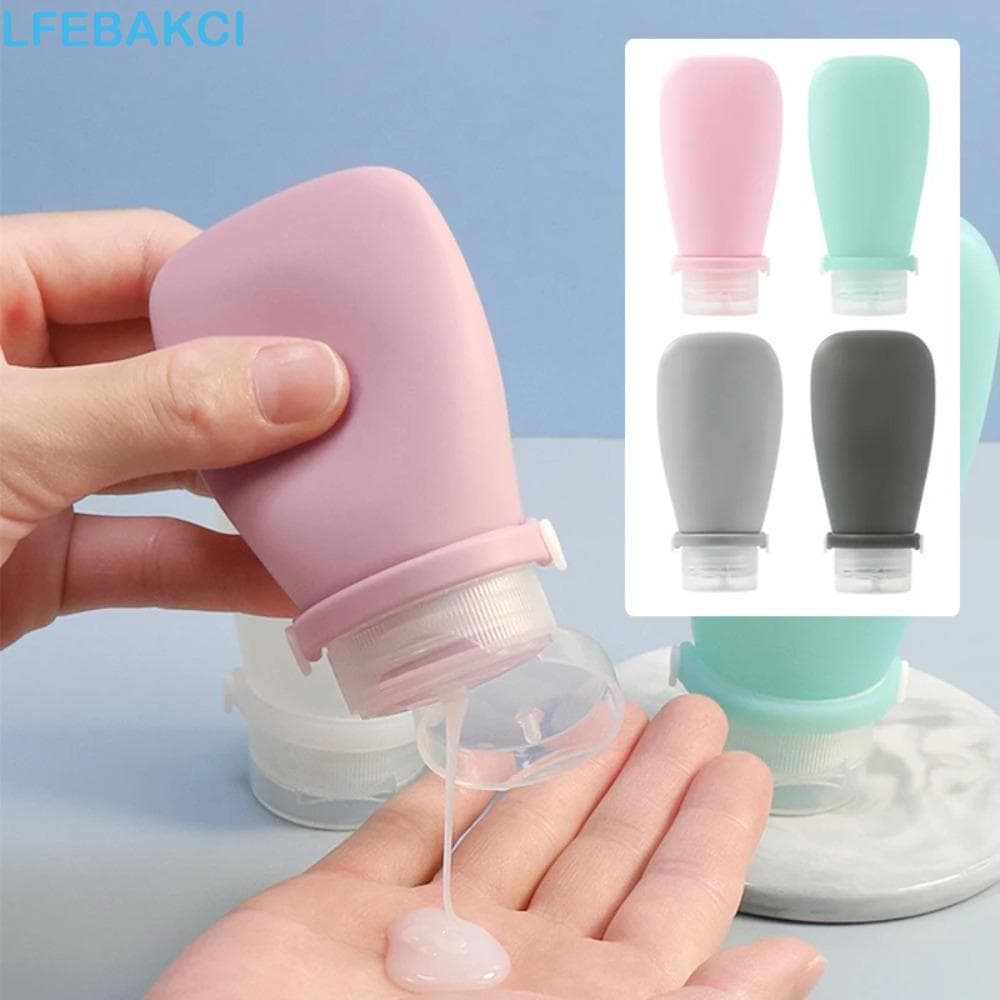 Garrafa De Viagem Portátil De Silicone LFEBAKCI , Recarregável À Prova De Vazamentos ,