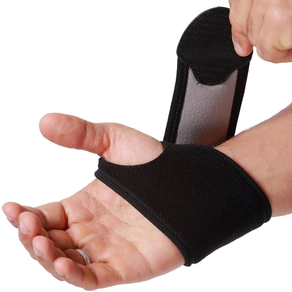 Banda de Pulso Neotech Care - Tecido Elástico e Respirável - Faixa de Compressão Ajustável - Para Homens, Mulheres, Mão