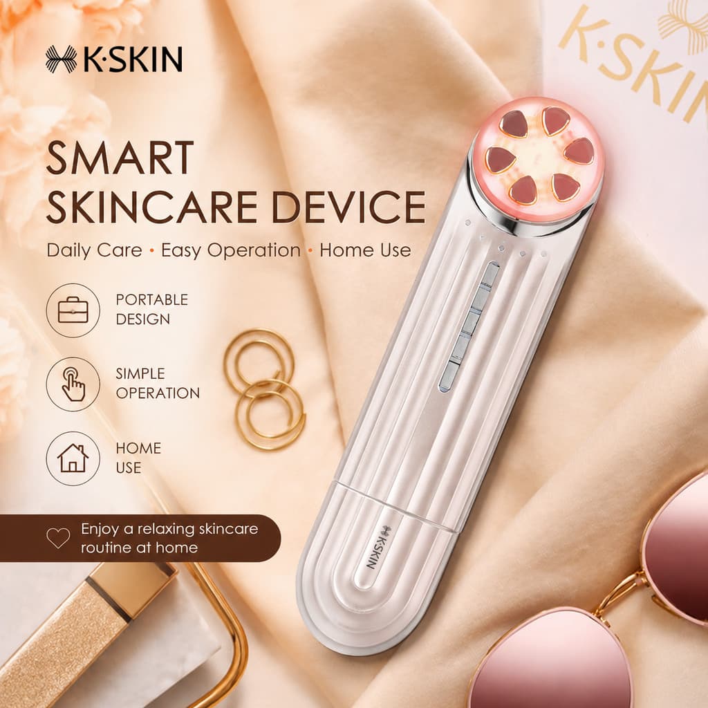 KSKIN Purificador Ultrassônico De Pele Dispositivo Elétrico De Peeling Facial Microcorrente Limpeza Profunda