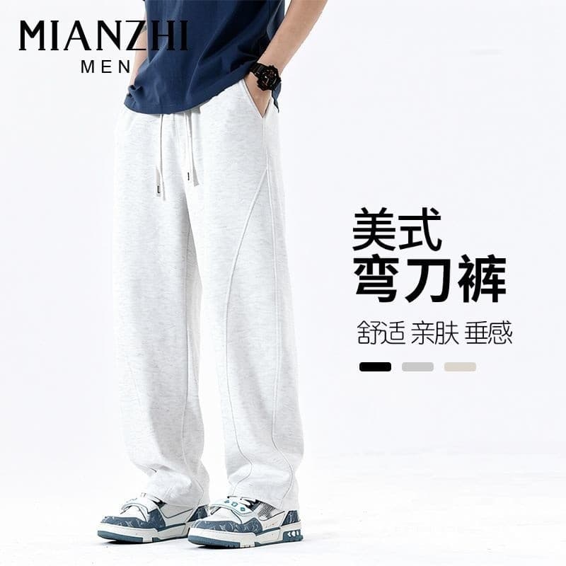 Calça de moletom masculina americana Machete, calça Casual de outono 2026, novo estilo, calça reta masculina, calça de m