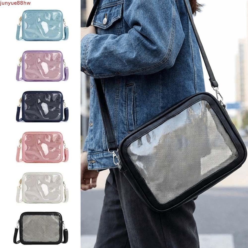 JUNYUE Itabag De Cor Sólida , Bolsa De Boneca De Algodão PU Bolsas Transparentes , Carteira Pequena Item Com Zíper Ombro