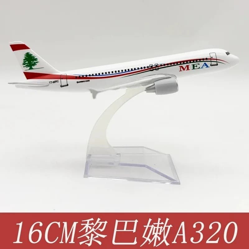 FZ Liga Escala 1/400 A320 MEA Airways A320 Modelo De Avião Diecast Aeronave Para Coleções E Exibição Brinquedo De Lembra