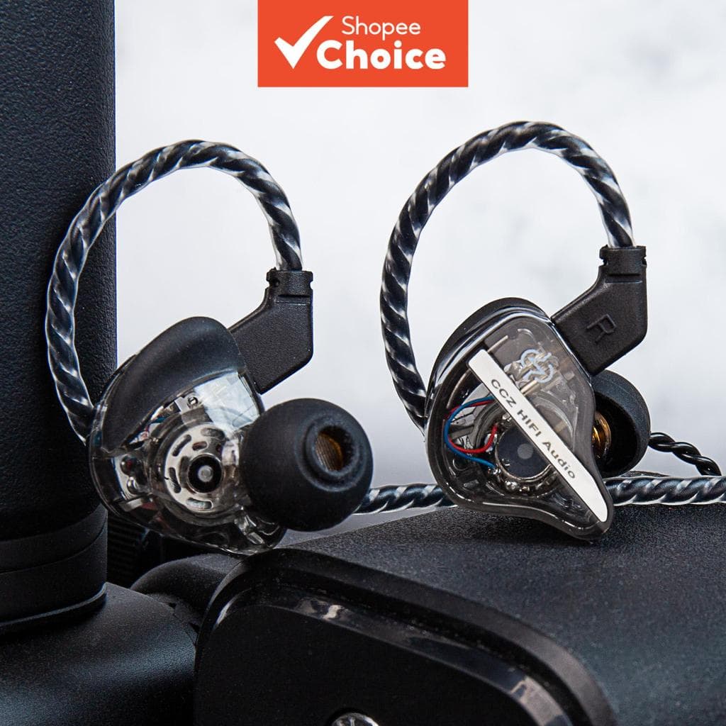 CCZ DC01 Pro Fones De Ouvido Com Fio Ajuste Em Forma De V Poderosos Para Graves Rock Metal Gamers Audiófilos Música Uso